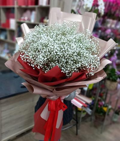 Букет цветов из: Гипсофила в Поварово