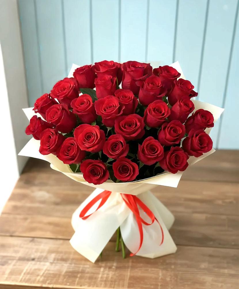 Букет 29 Красных роз в Поварово