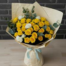 Букет цветов из:  Розы в Поварово