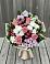Букет цветов из: Альстромерии, Гвоздики, Розы и Хризантемы в Поварово
