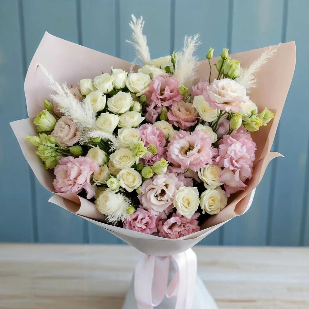 Букет цветов из: Альстромерии и Розы в Поварово