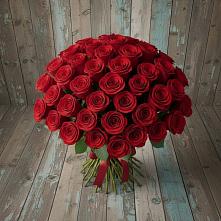Букет 55 Красных роз Фридом #REPLACE_PRED# Поварово