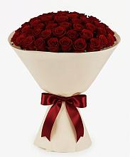 Букет 101 Бордовая роза Блэк Бакарра в Поварово