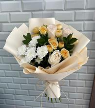 Букет цветов из:  Розы и Хризантемы в Поварово