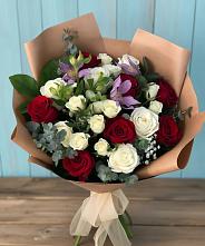 Букет цветов из:  Розы и Альстромерии в Поварово