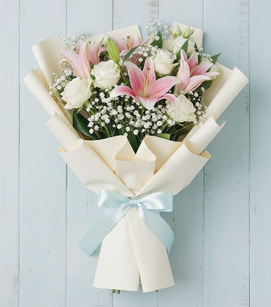 Букет цветов из: Лилии в Поварово