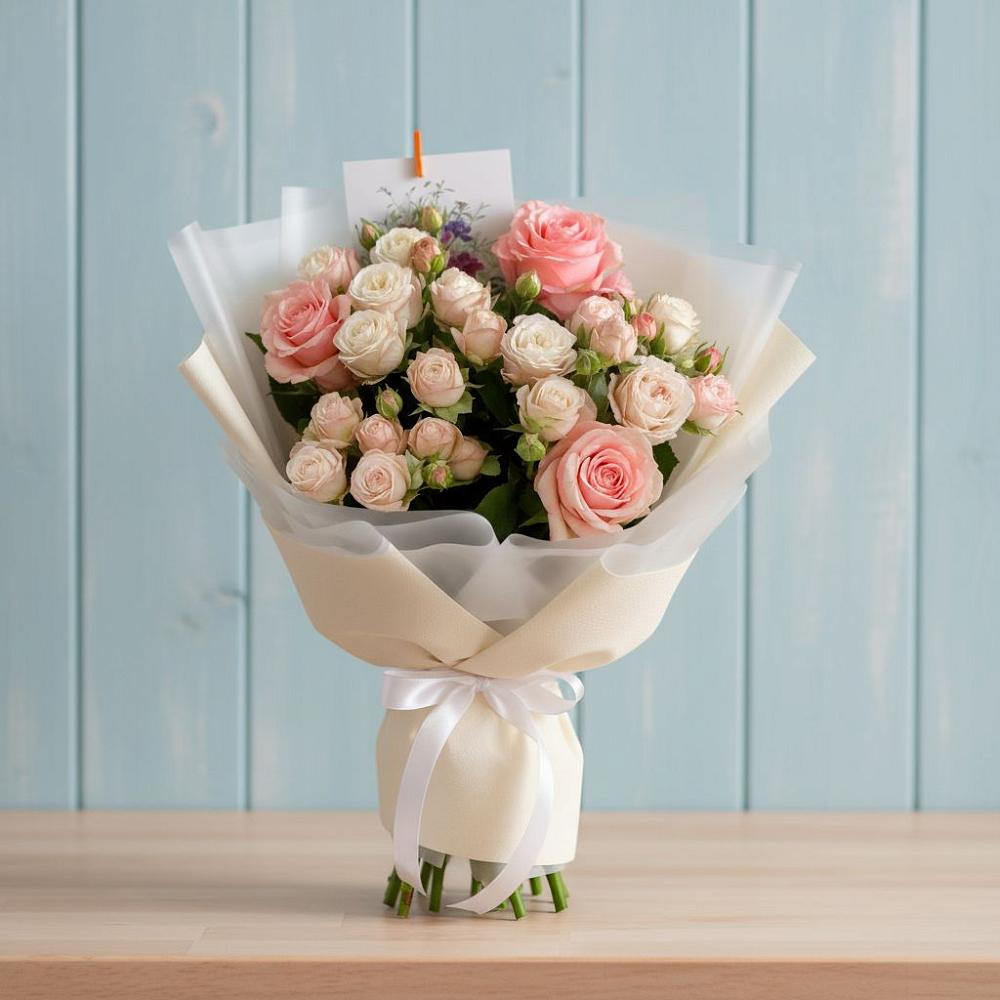 Букет цветов из: Розы в Поварово