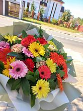 Букет цветов из:  Герберы #REPLACE_PRED# Поварово