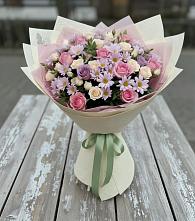 Букет цветов из:  Розы и Хризантемы в Поварово