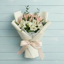 Букет цветов из:  Альстромерии #REPLACE_PRED# Поварово