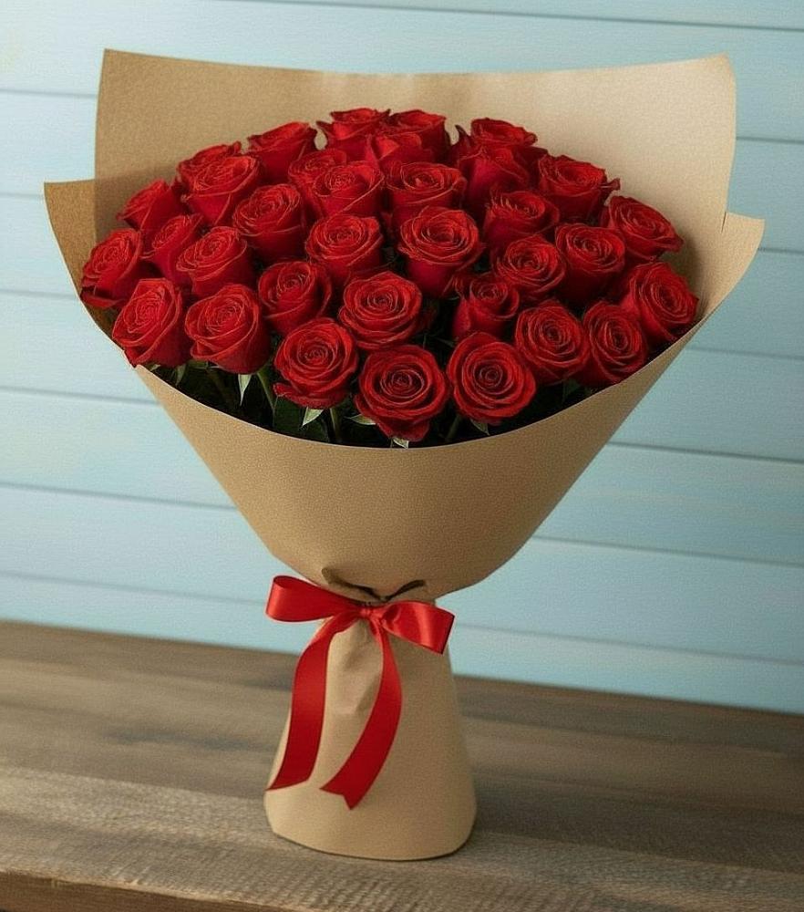 Букет Красные розы Милано в Поварово