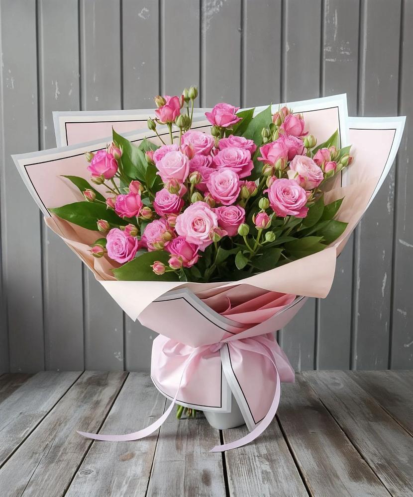 Букет Розовый кустик в Поварово