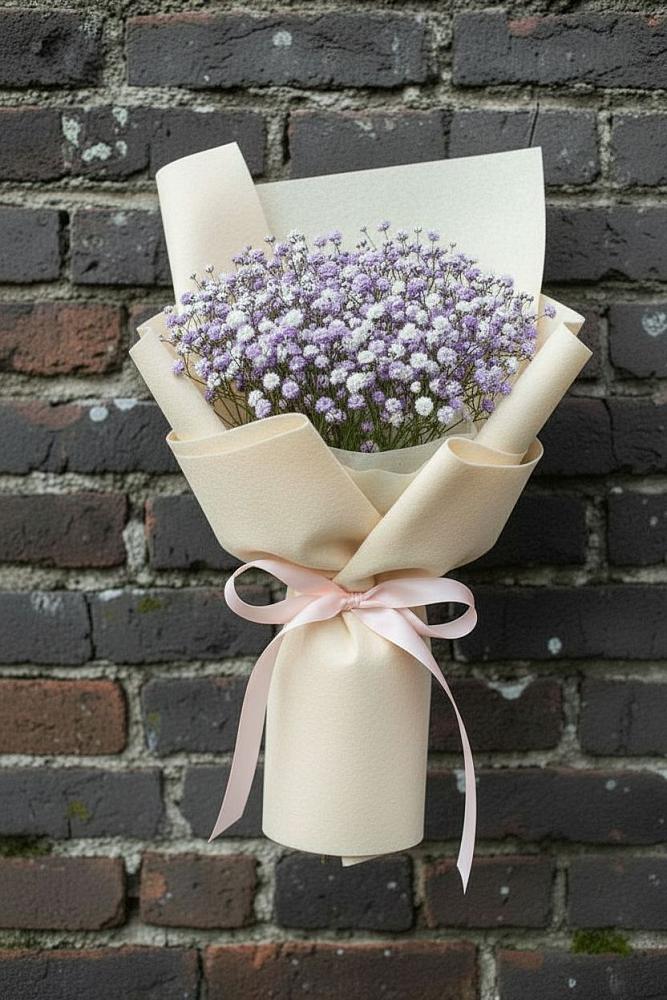 Букет цветов из: Гипсофила в Поварово