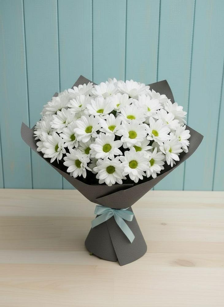 Букет цветов из: Хризантемы в Поварово