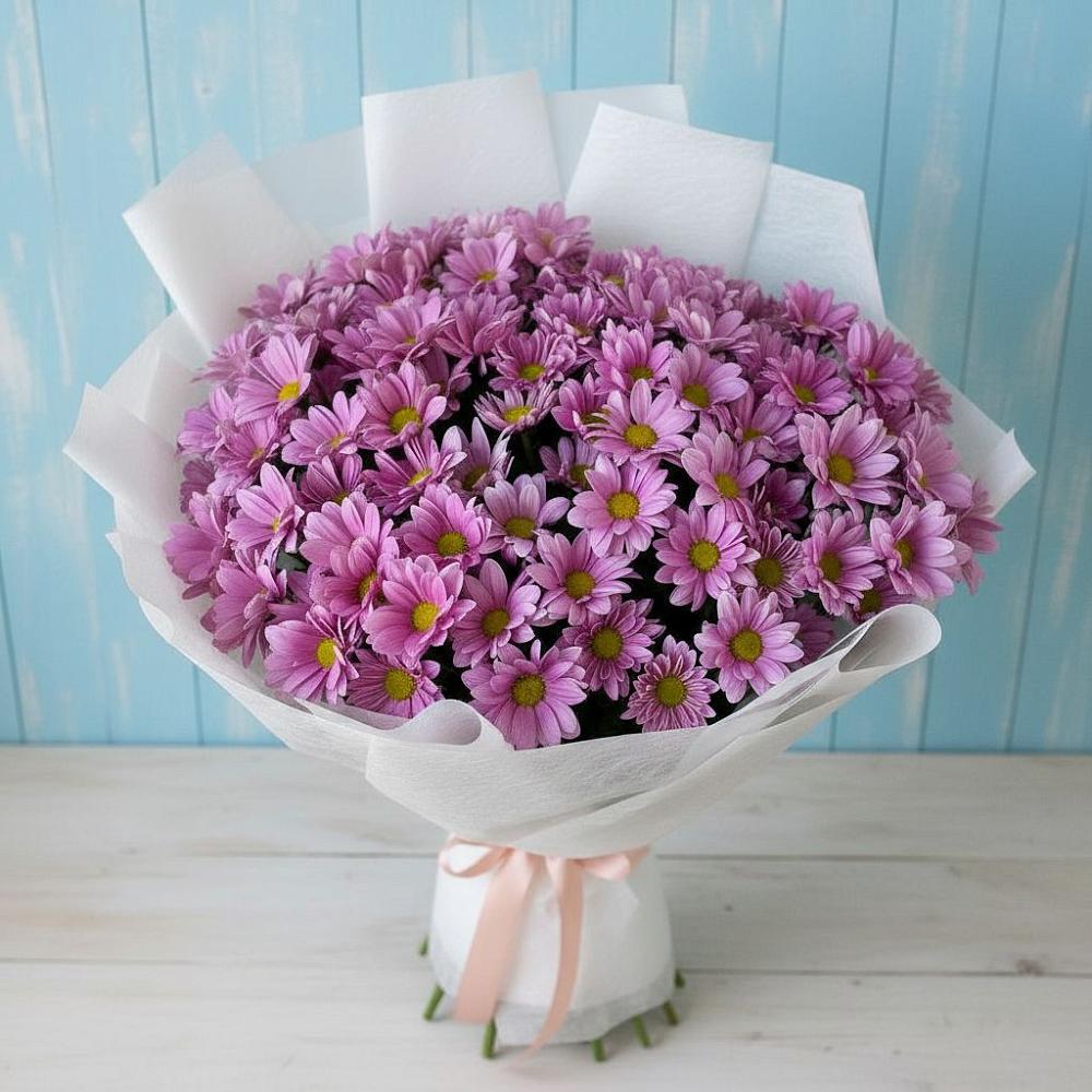 Букет цветов из: Хризантемы в Поварово