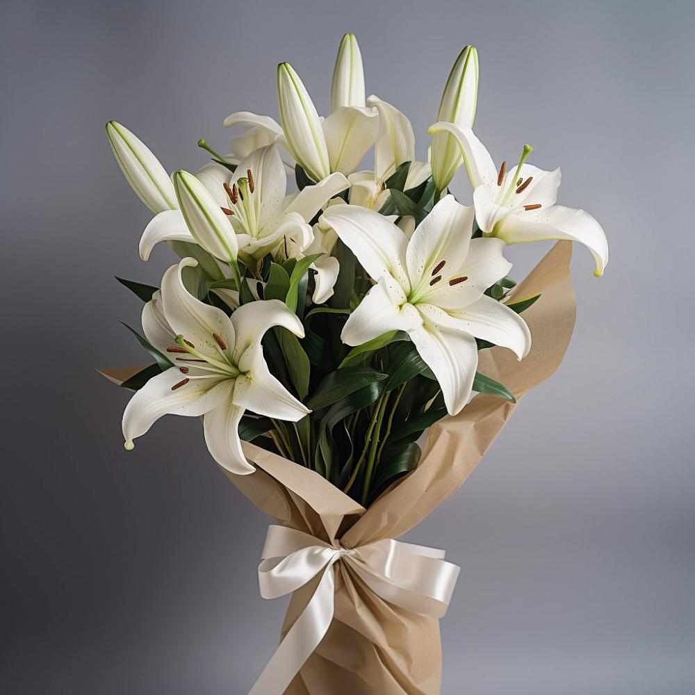 Букет цветов из: Лилии в Поварово
