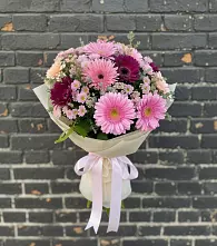 Букет цветов из:  Герберы и Хризантемы #REPLACE_PRED# Поварово