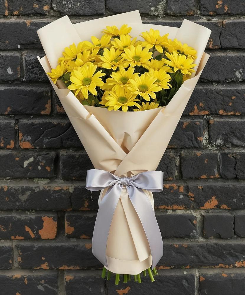 Букет цветов из: Хризантемы в Поварово