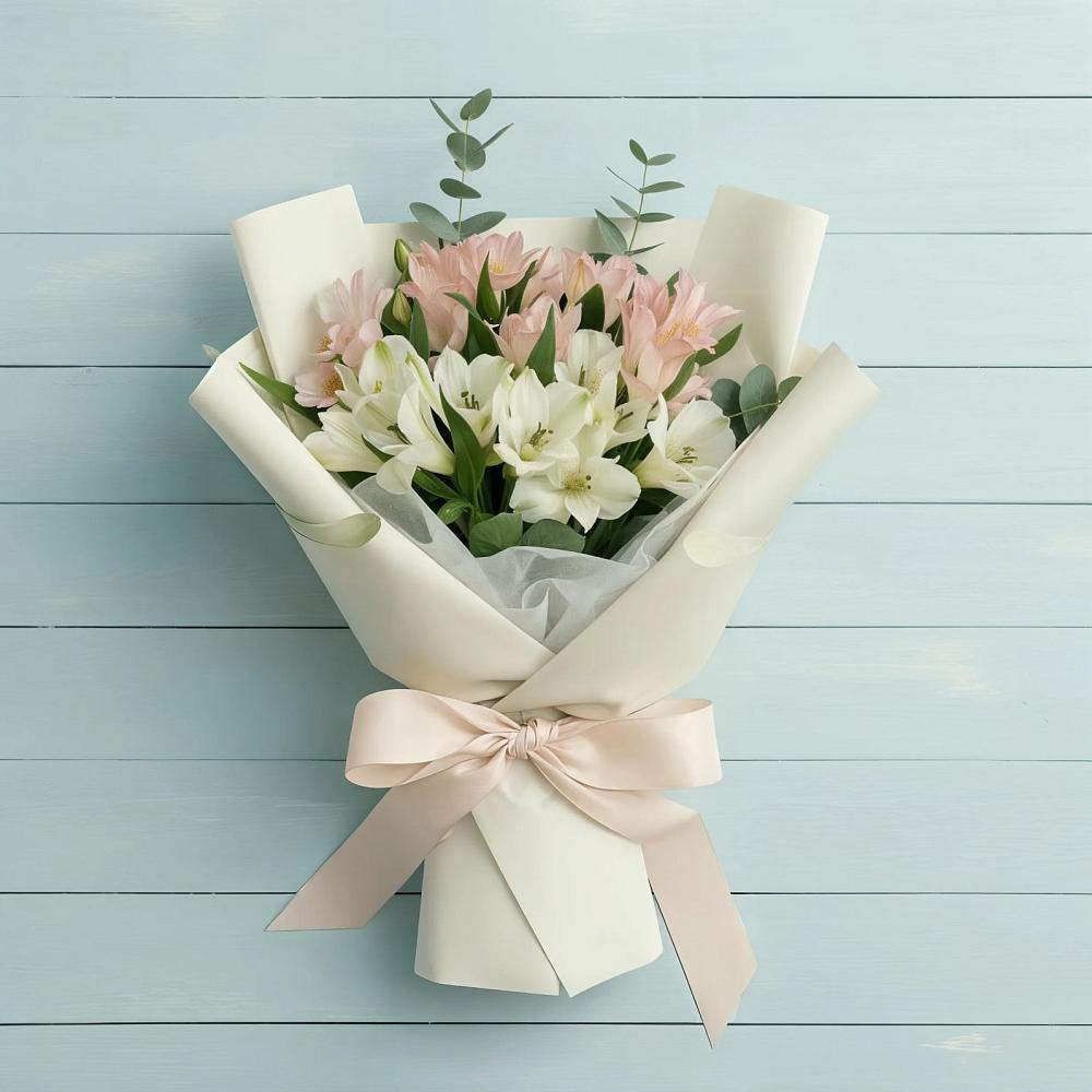 Букет цветов из: Альстромерии в Поварово