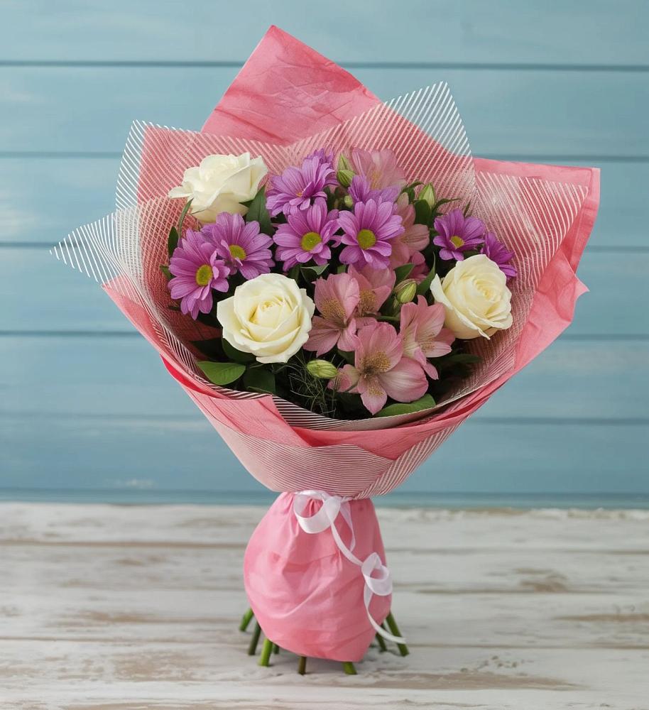 Букет цветов из: Герберы в Поварово