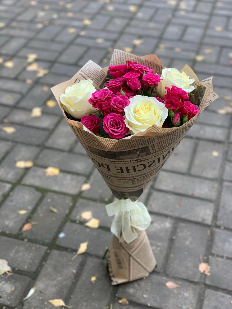 Букет цветов из: Розы в Поварово