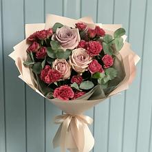 Букет цветов из:  Гвоздики и Розы #REPLACE_PRED# Поварово