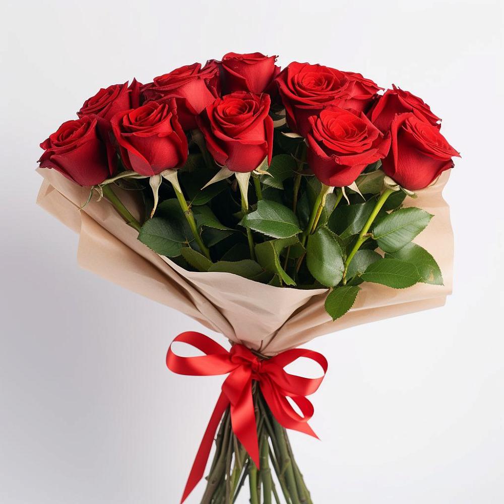Букет 11 Красных роз Эдлесс Лав в Поварово