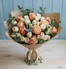 Букет цветов из:  Альстромерии и Розы в Поварово