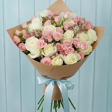 Букет цветов из:  Розы в Поварово