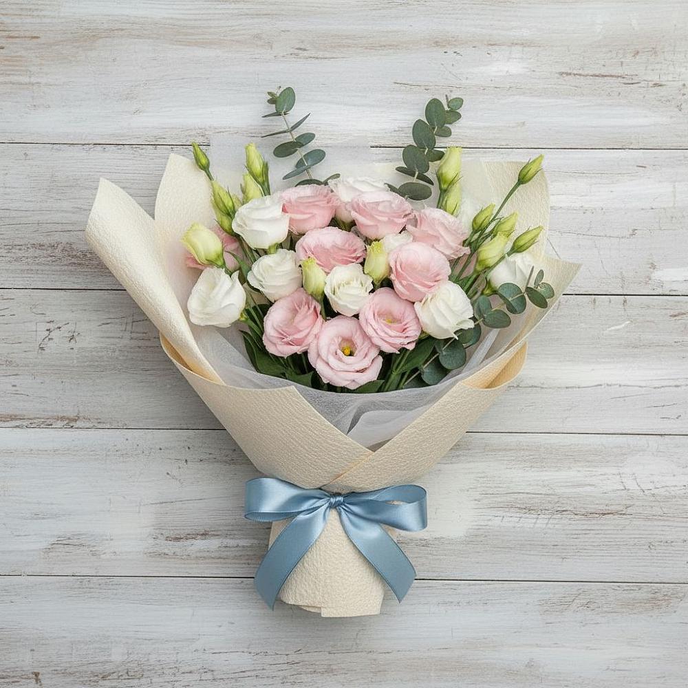 Букет цветов из: Лизиантусы в Поварово