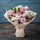 Букет цветов из: Хризантемы, Альстромерии и Розы в Поварово